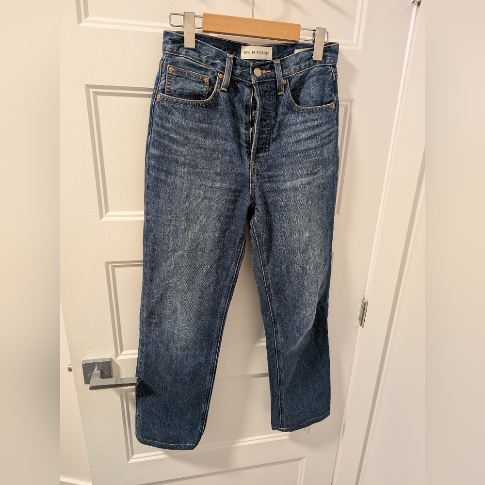 Denim Forum/The Joni High Rise Loose 29L Sz 24 - Picture 2 of 8
